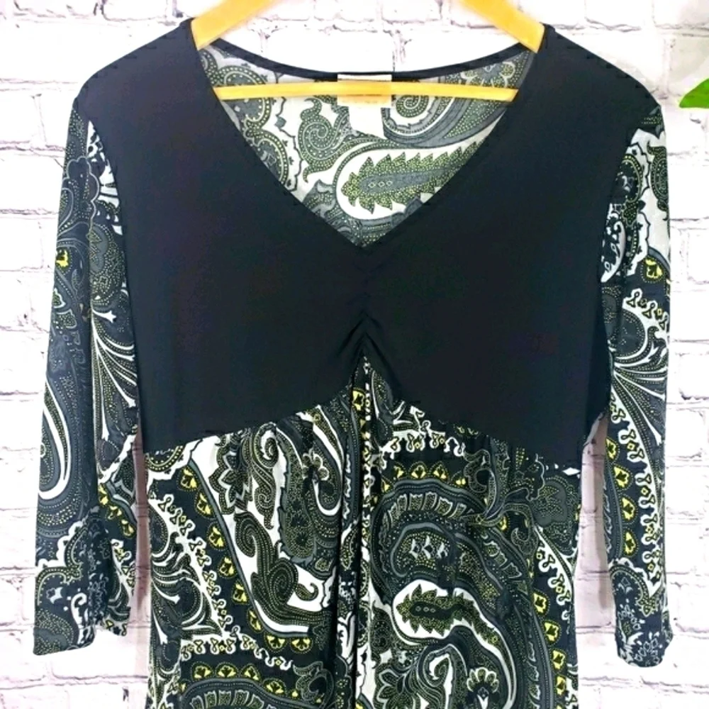 CASUAL LAND 3/4 Sleeve Blouse Top Size 1X - Picture 4 of 10